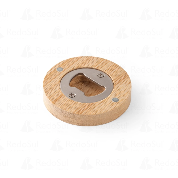 Porta copos personalizado em bambu com descapsulador